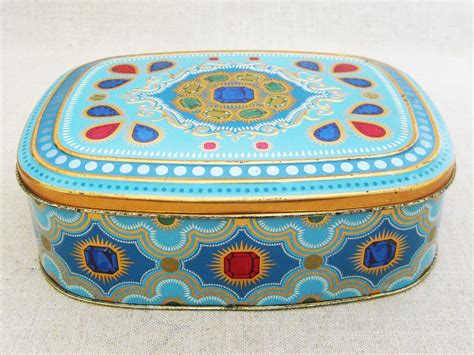 western germany metal box 1940 biscuits tin|west germany tin boxes.